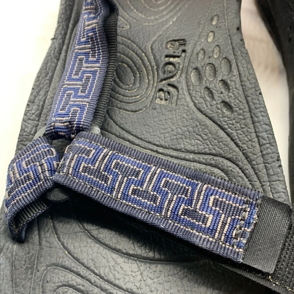 Teva Hurricane Black Blue Sport Hiking Sandal 6640 - Sz 12. MS1346C